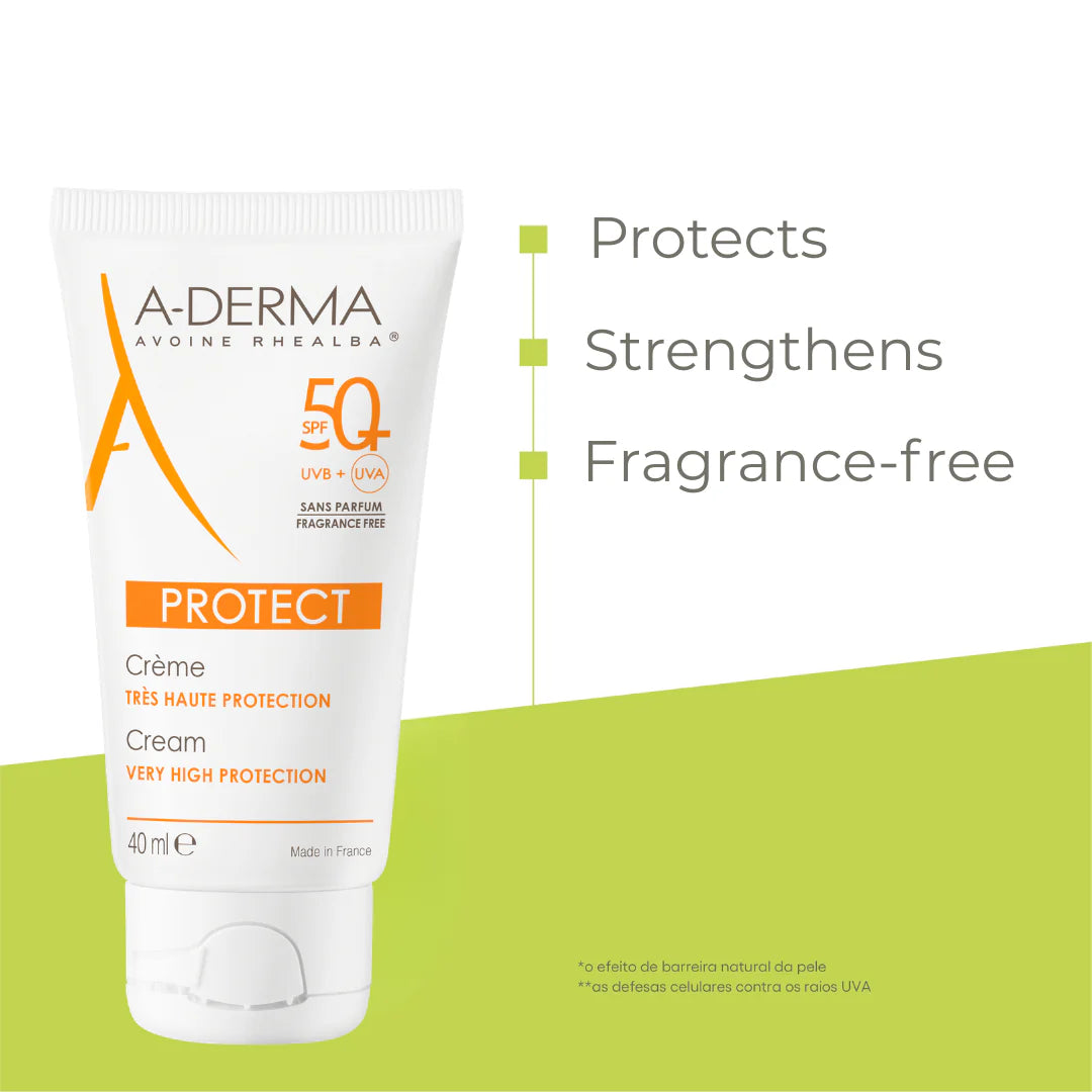 ADERMA PROTECT CREME SANS PARFUM SPF50+ 40ML Buy 1 Get 1 FREE