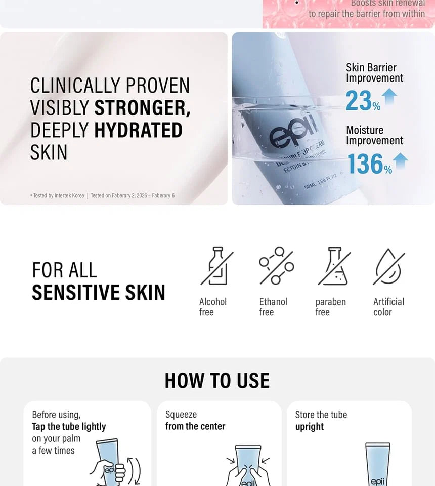 EPII DOUBLE UP CREAM ECTOIN & PANTHENOL
