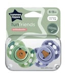 Tommee Tippee Fun Friends Orthodontic Soother x 2pcs (6-18 Months)