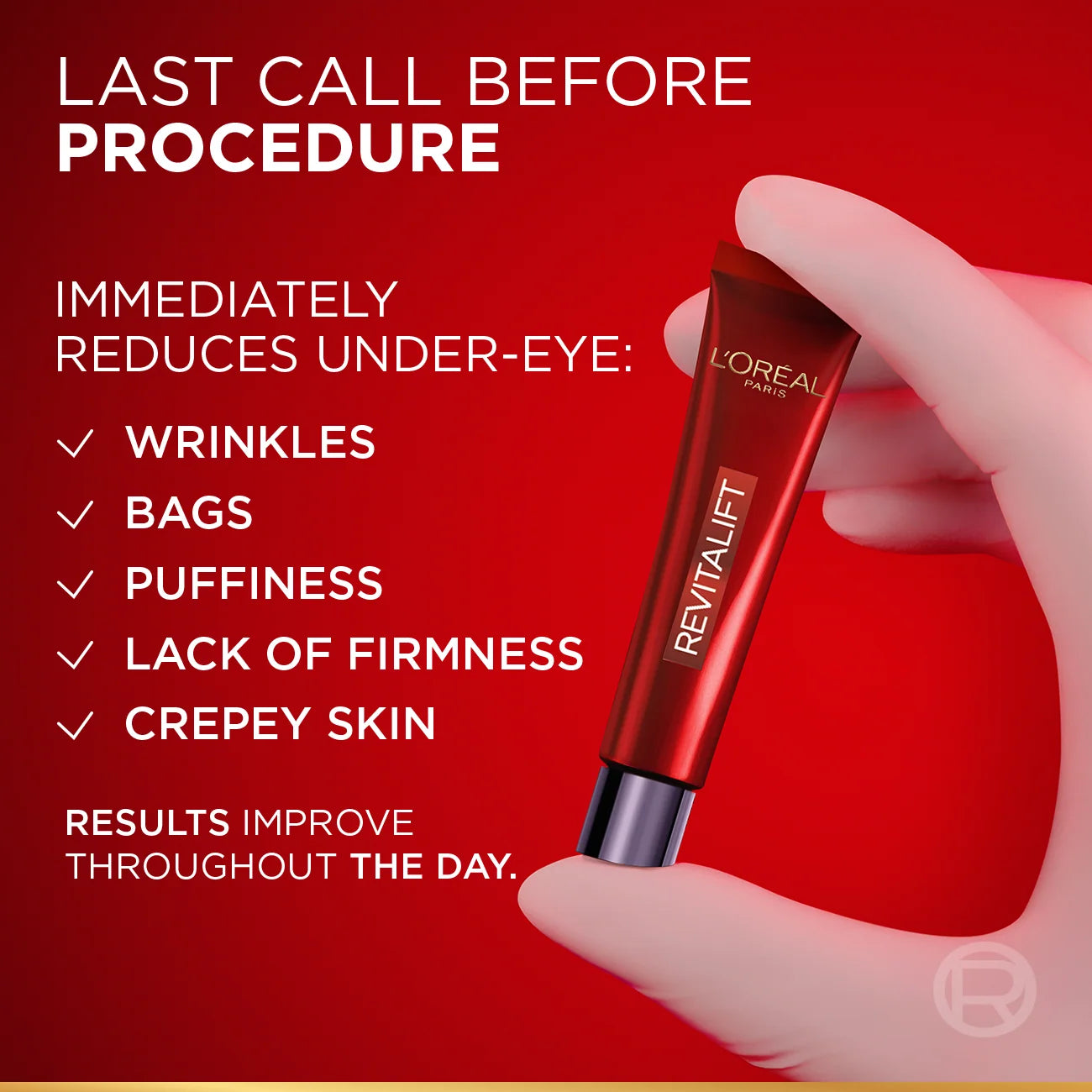 Loreal Revitalift Laser Instant Eye Bag Eraser 15ML