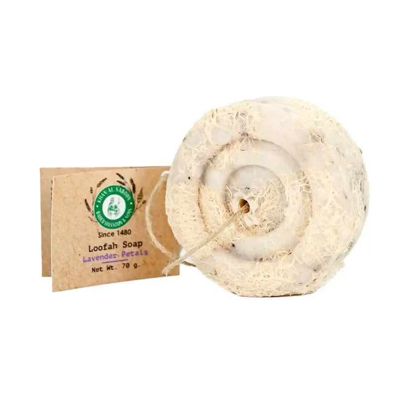 Khan Al Saboun Loofah Soap Lavender 70g