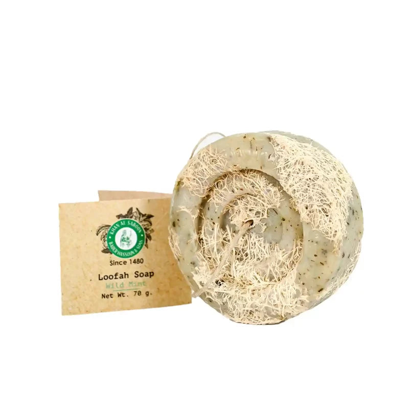 Khan Al Saboun Loofah Soap Wild Mint 70g