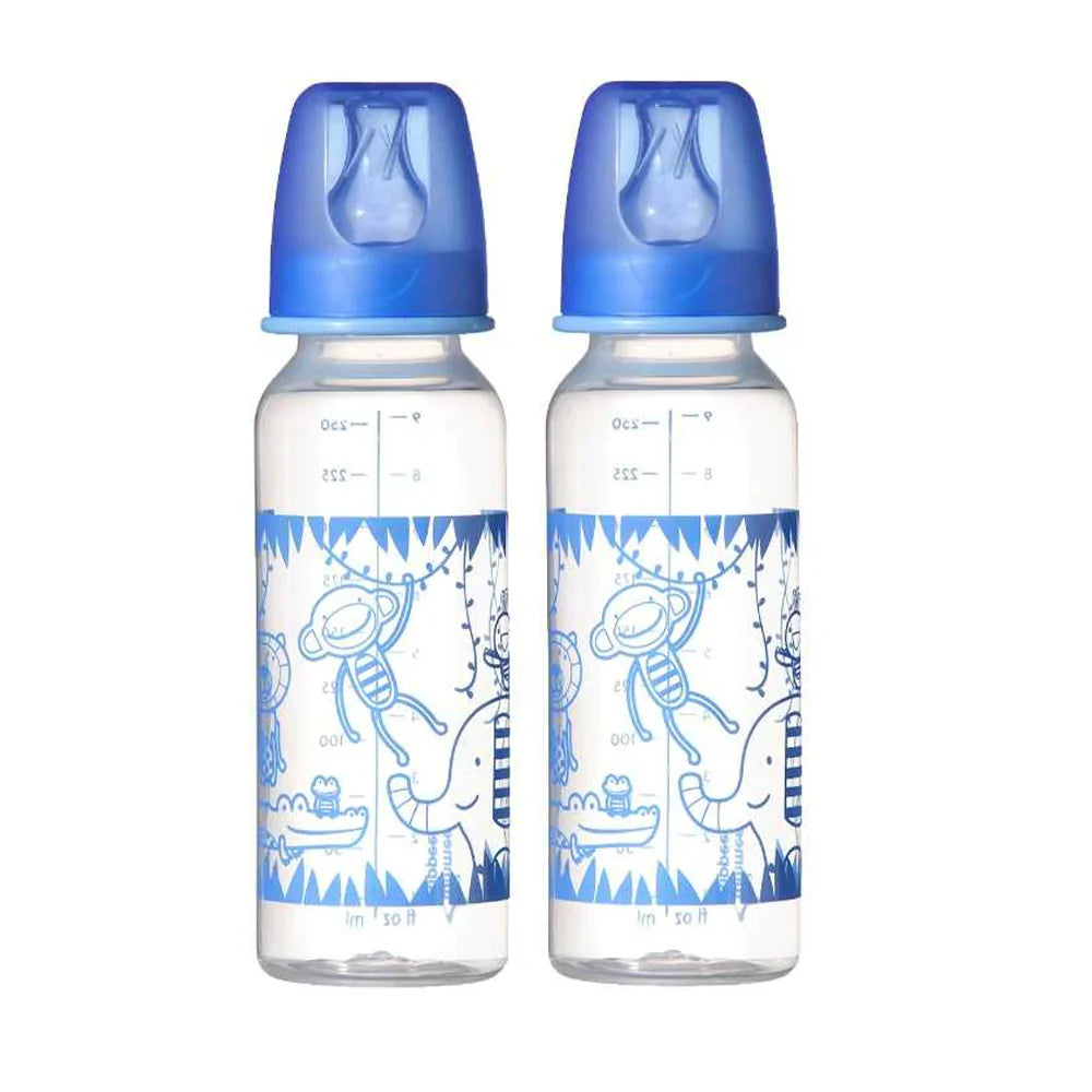 Tommee Tippee 2 Essentials Decorated Bottles 250ml 3M+