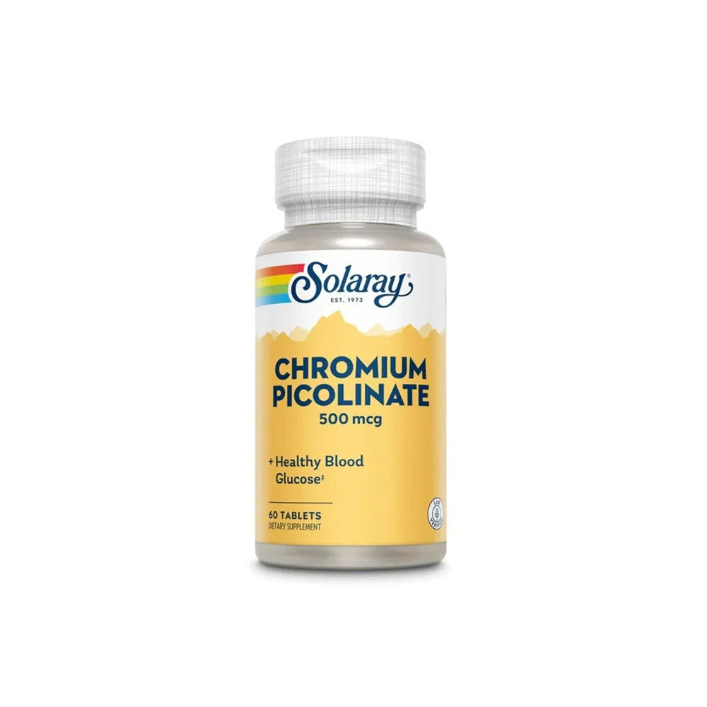 CHROMIUM PICOLINATE 500MCG 60TABLETS SOLORAY