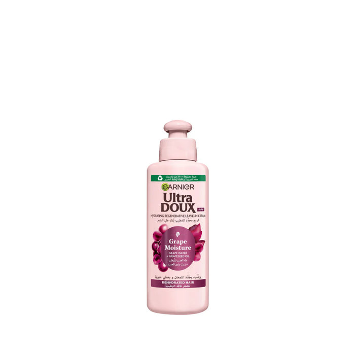 Garnier Ultra Doux Grape Moisture 2 in 1 Styling Cream, Volumizing Hydration for Dehydrated Hair With Hydrating Grape Water + Antioxidant Grapeseed Oil 200ML