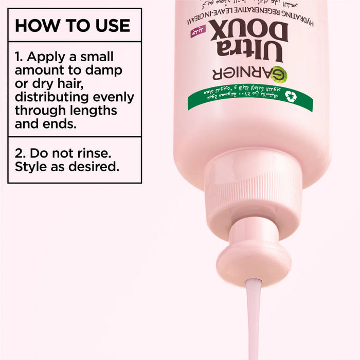 Garnier Ultra Doux Grape Moisture 2 in 1 Styling Cream, Volumizing Hydration for Dehydrated Hair With Hydrating Grape Water + Antioxidant Grapeseed Oil 200ML