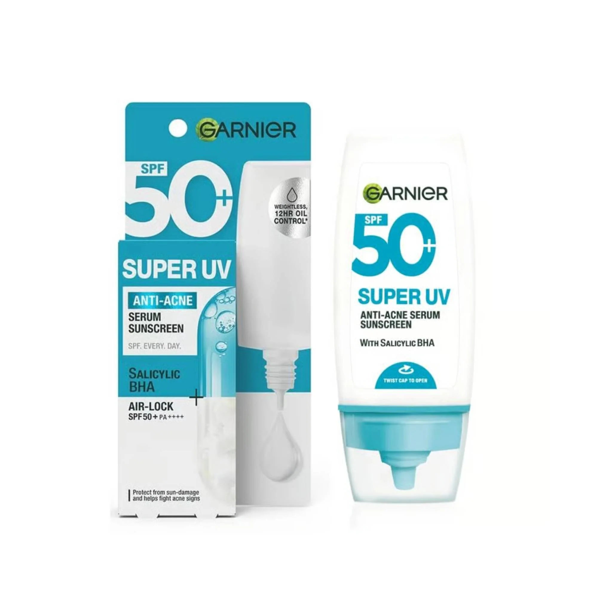 GARNIER SKINACTIVE SUPER UV ACNE PRONE SKIN SERUM SUNSCREEN SPF50+ 30ML