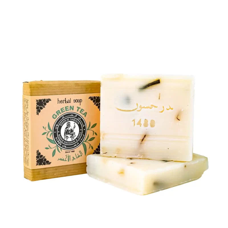 Khan Al Saboun Herbal Soap Green Tea 80G