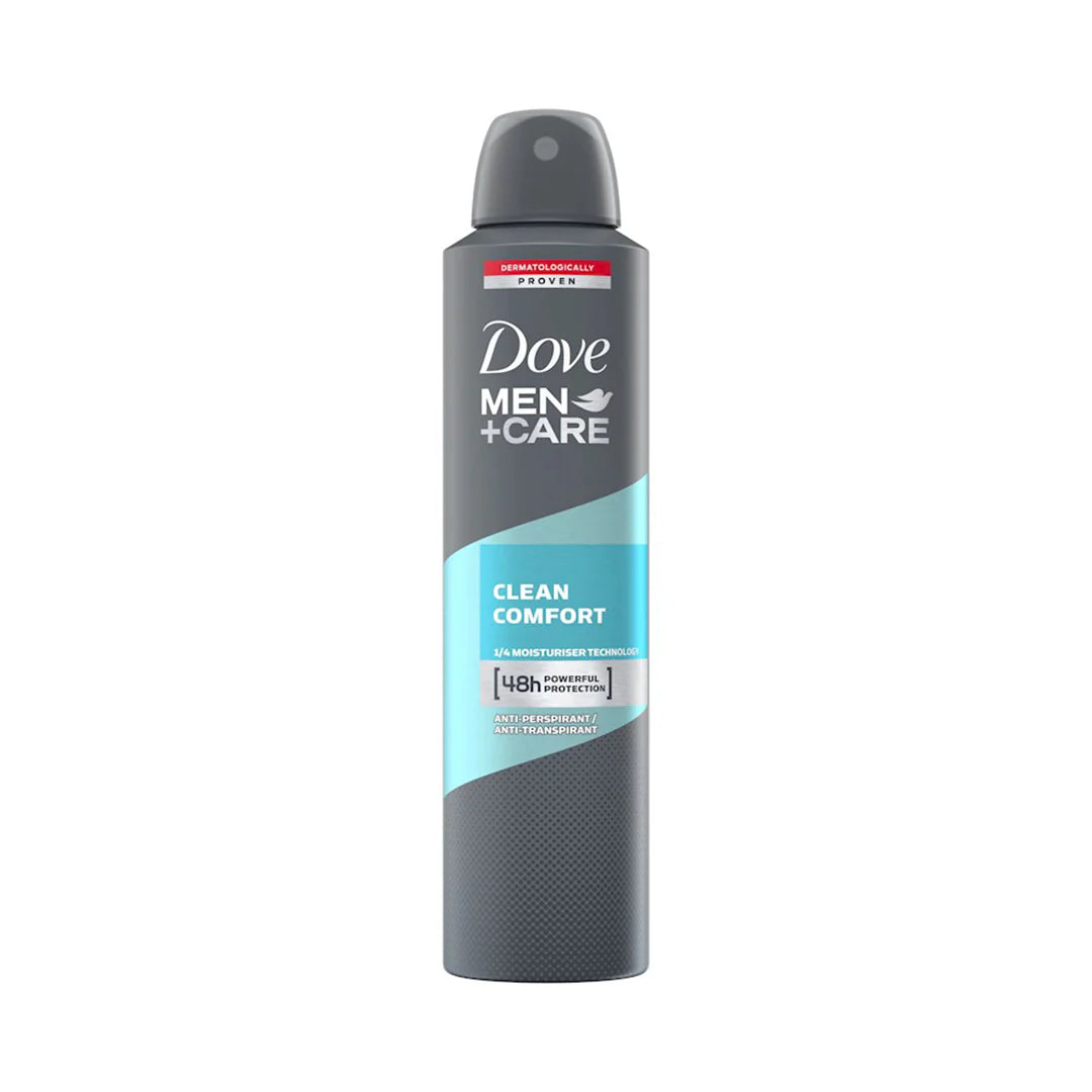 Dove Men+Care Clean Comfort Dry Antiperspirant Deodorant, 250ml