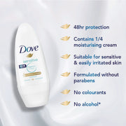 Dove Antiperspirant Roll-On Sensitive, 50ml
