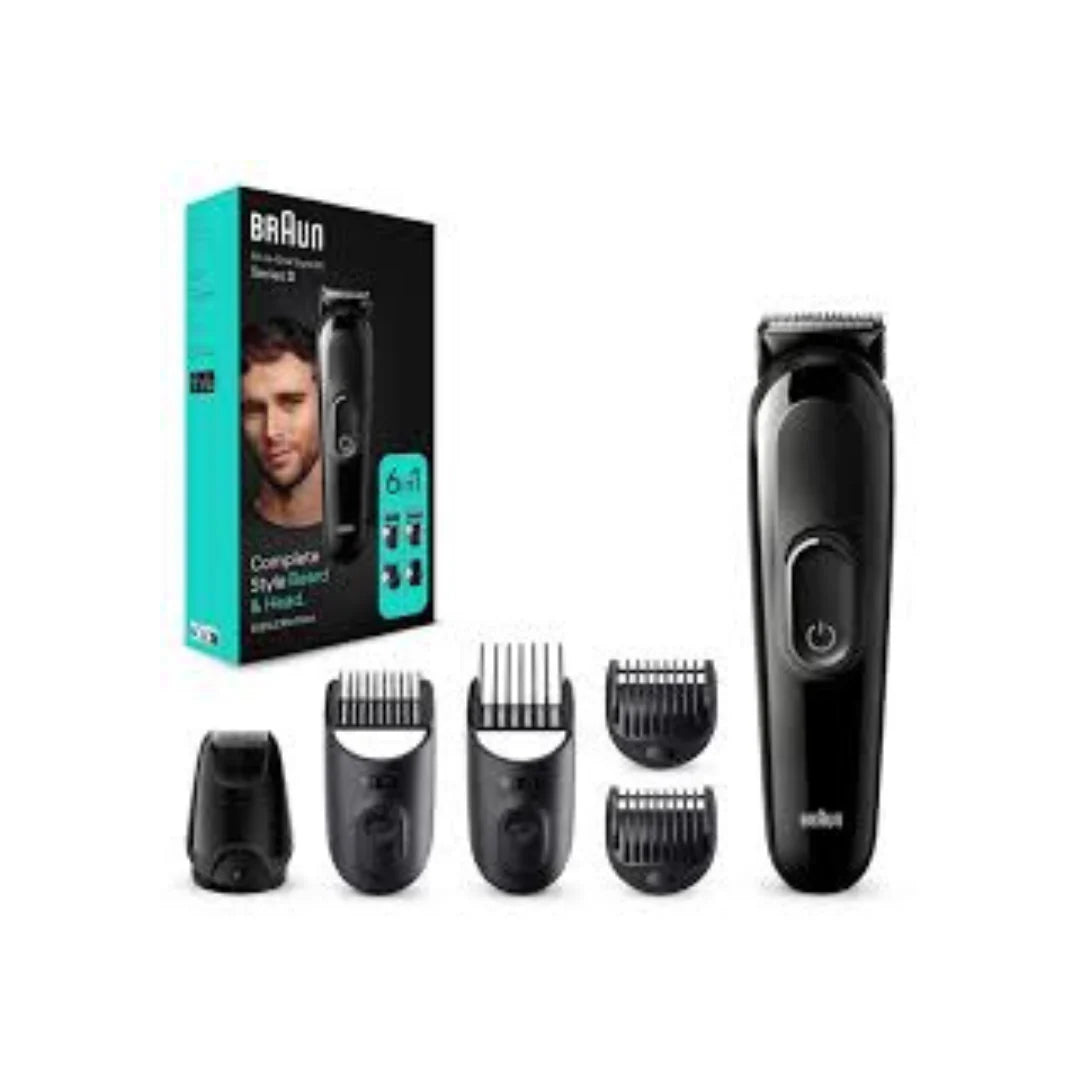 Braun All-In-One Style Kit Series 3 MGK3410, 6-In1 Kit For Beard & Hair