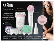 Braun Epilator, Silk·épil 9-985, Beauty Set, Soft Pink With 11 Extras