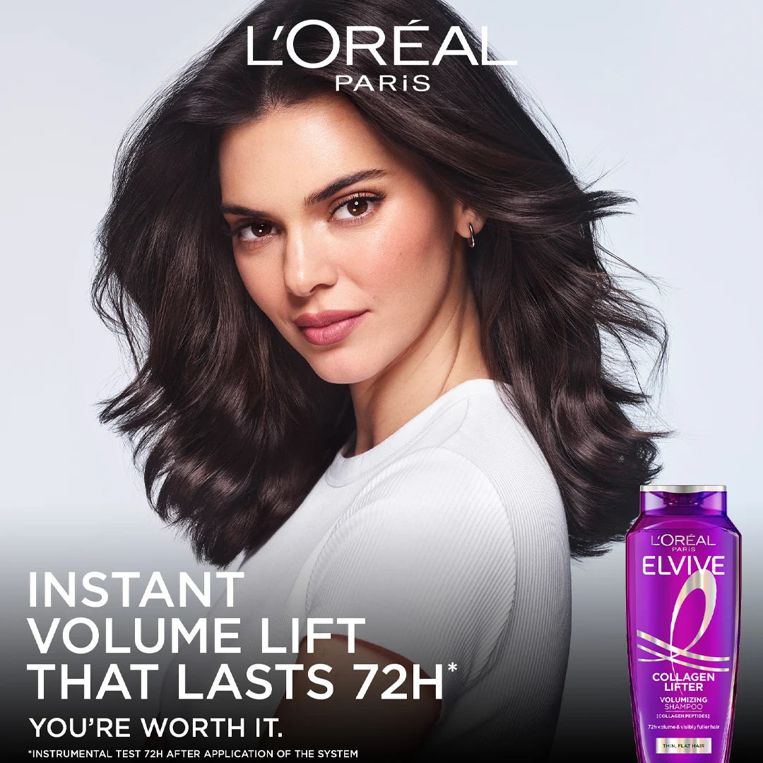 Loreal Elvive Collagen Peptides Lifter 72h For Thin Flat Hair Volumizing Shampoo