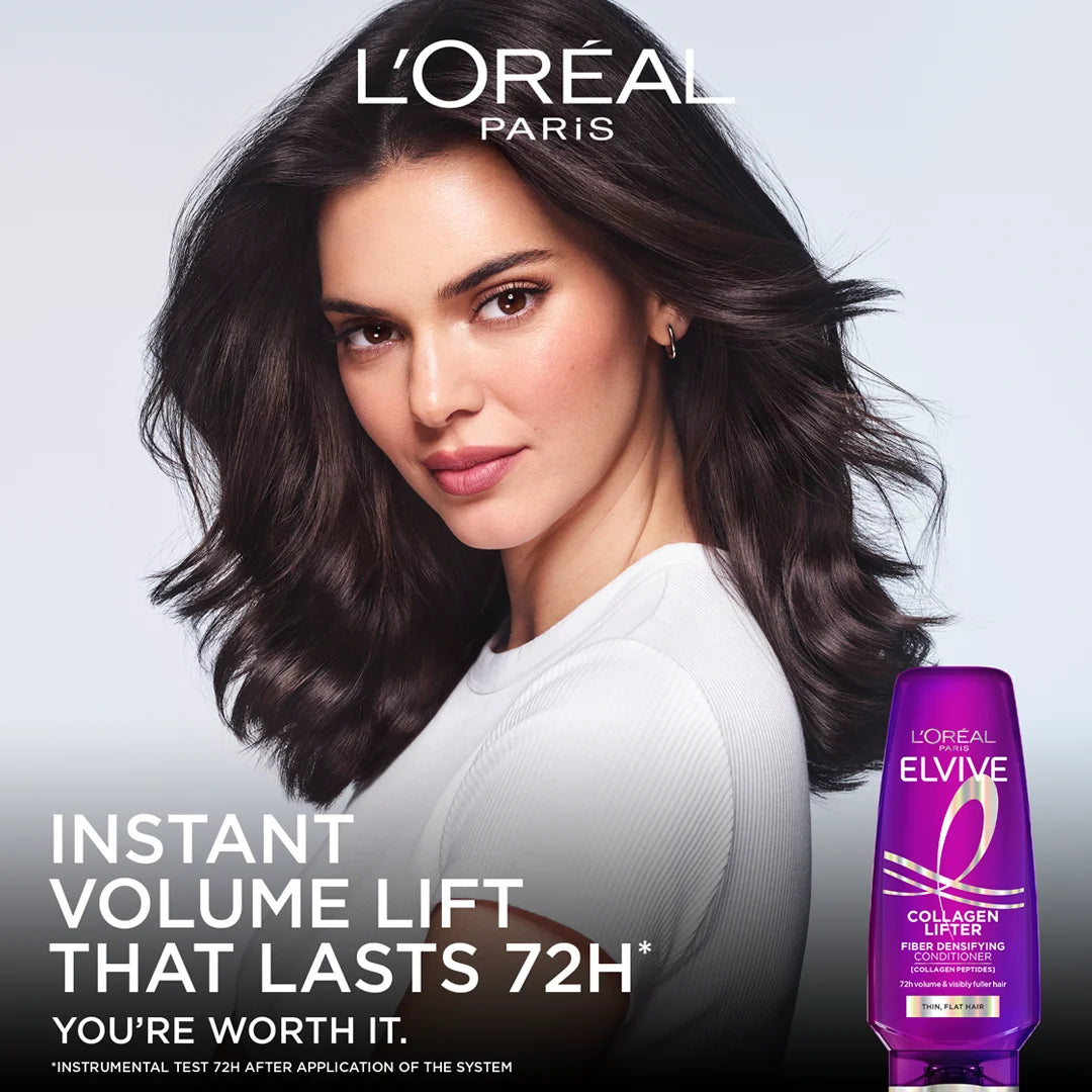Loreal Elvive Collagen Peptides Lifter For Thin Flat Hair Fiber Densifying Conditioner 200ML