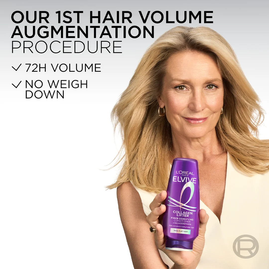 Loreal Elvive Collagen Peptides Lifter For Thin Flat Hair Fiber Densifying Conditioner 200ML