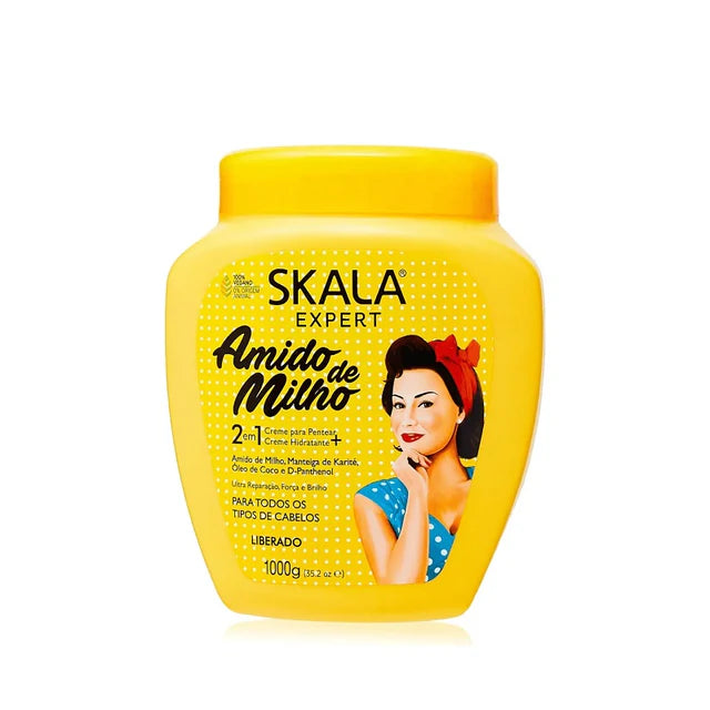 Skala Expert Corn Starch - Amido de Milho - All Hair Treatment Cream 1000 g