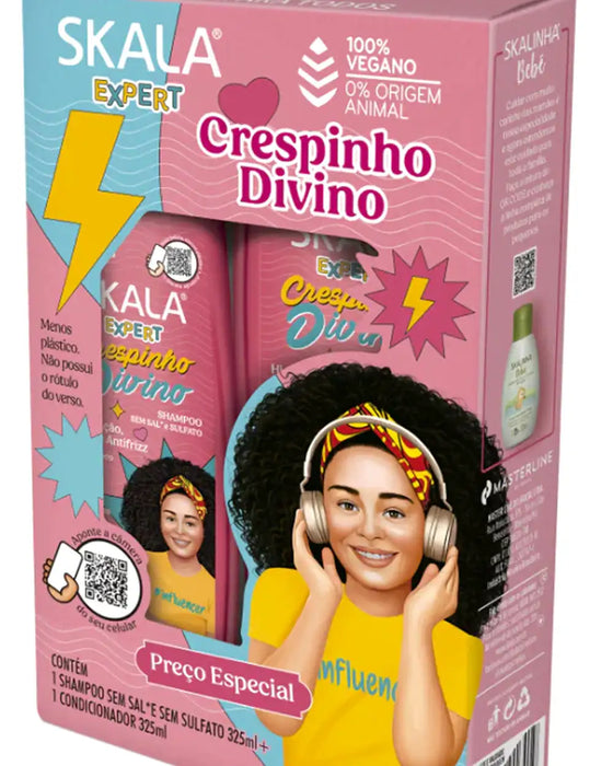 SKALA EXPERT KIT SHAMPOO & CONDITIONER CRESPINHO DIVINO