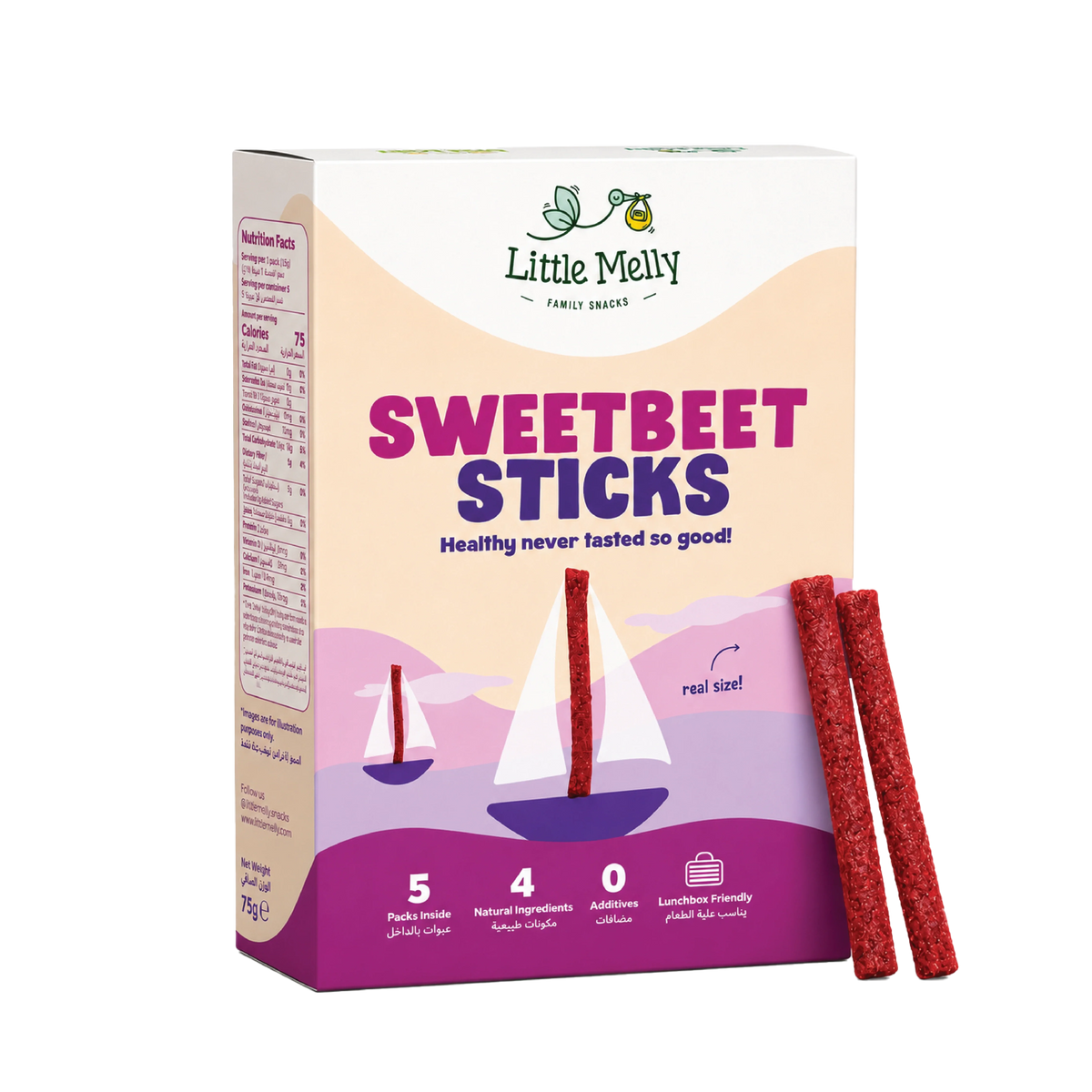 LITTLE MELLY SWEETBEET STICKS 89G
