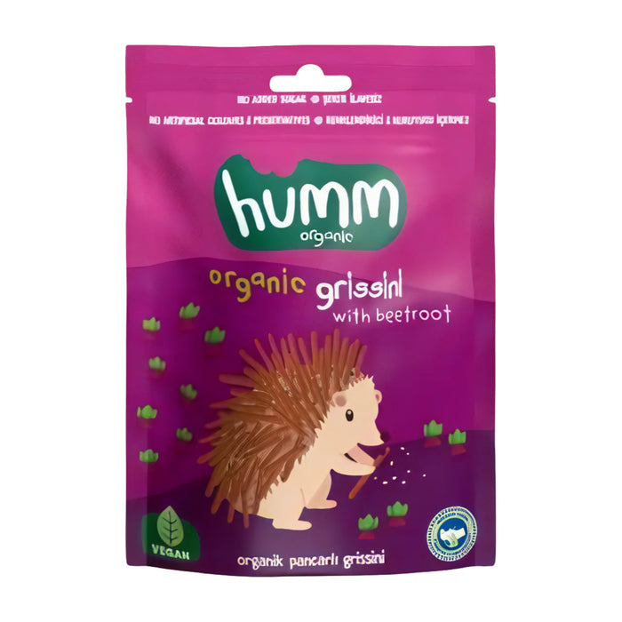 Humm Organic Grissini With Beetroot 55G