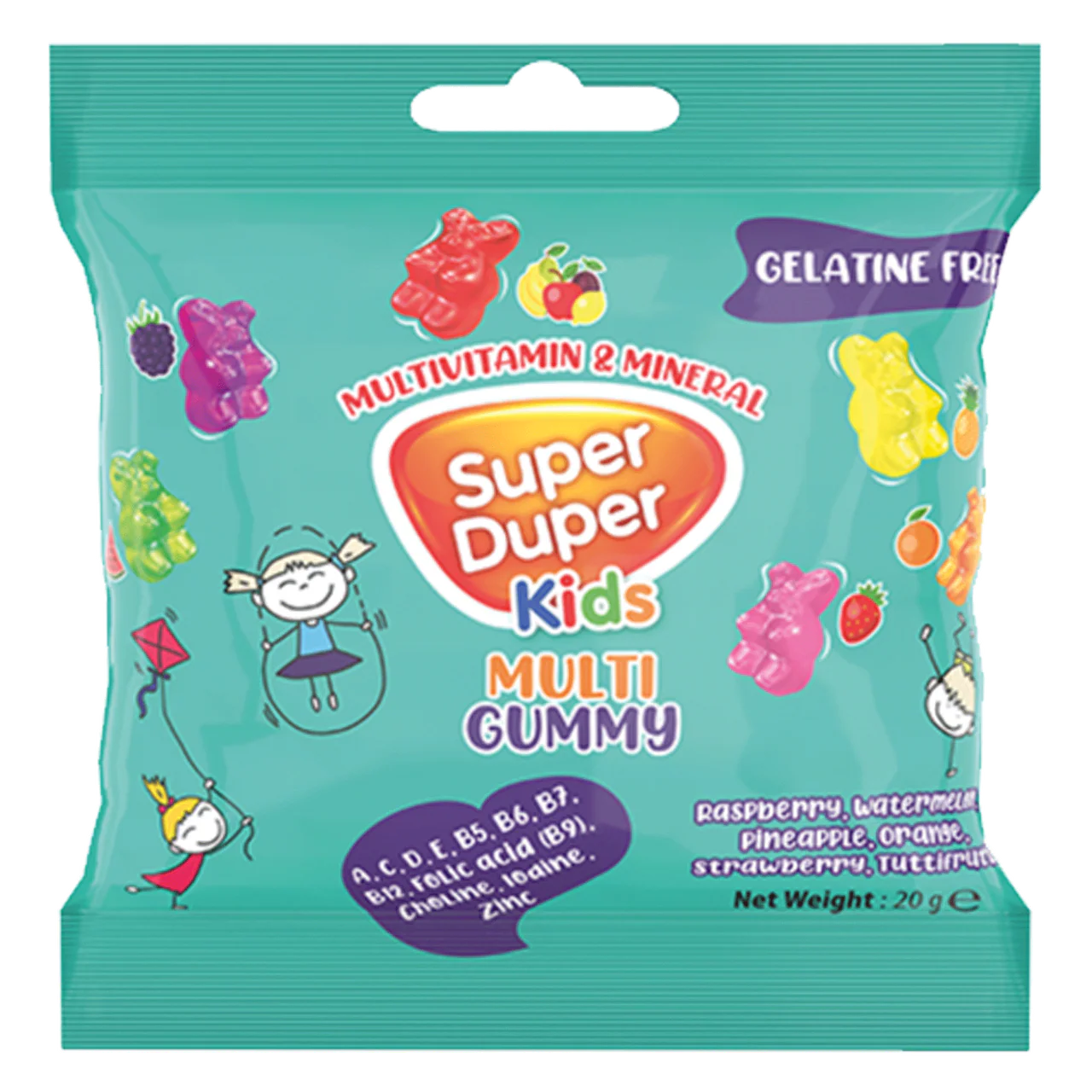 Kids MultiVitamin And Mineral Gummy 20G