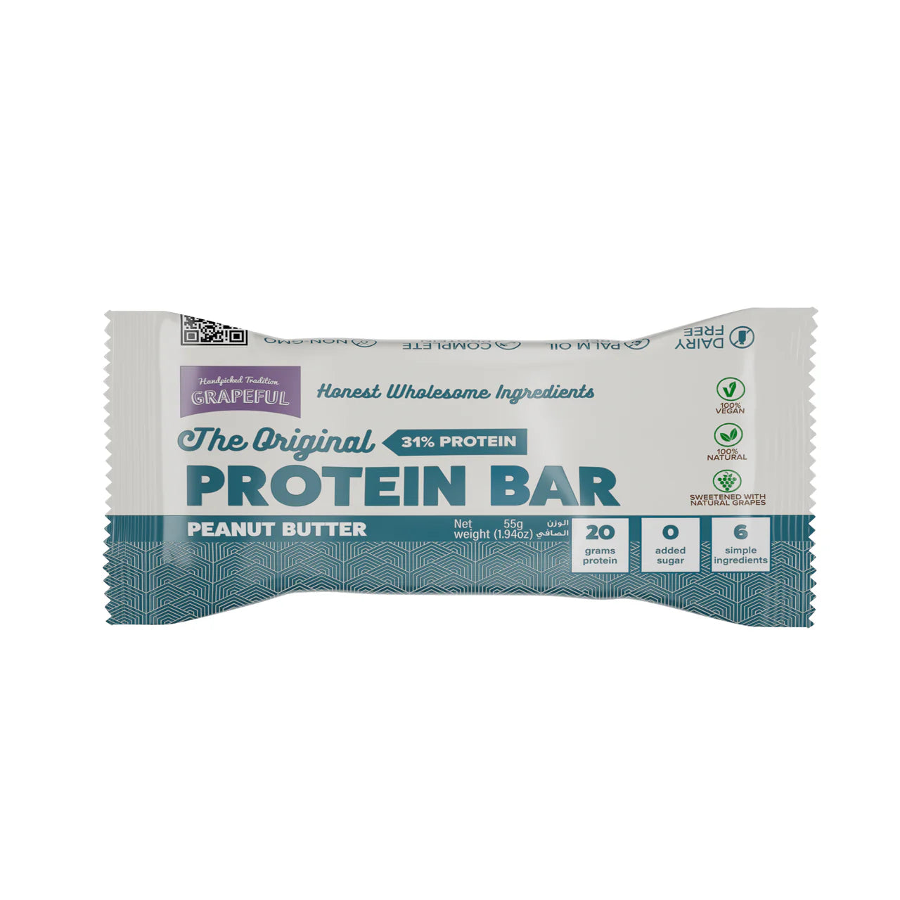 Grapeful Protein Bar Peanut Butter 65G