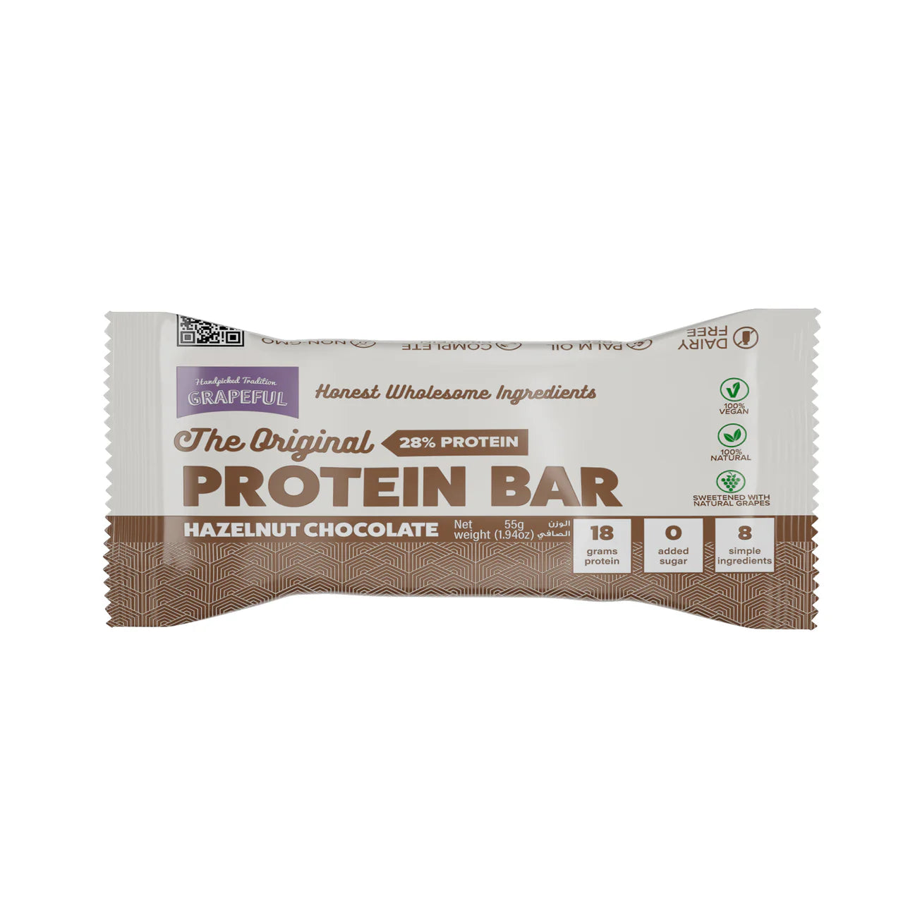Grapeful Protein Bar Chocolate Hazelnut 65G