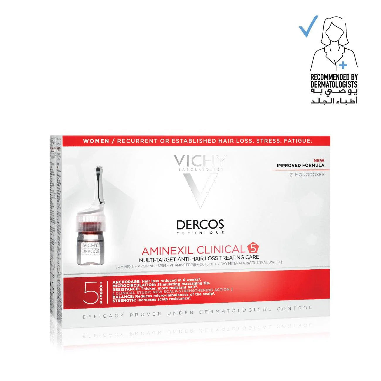Vichy Dercos Aminexil Anti-Hair Loss For Woman 21x6ML
