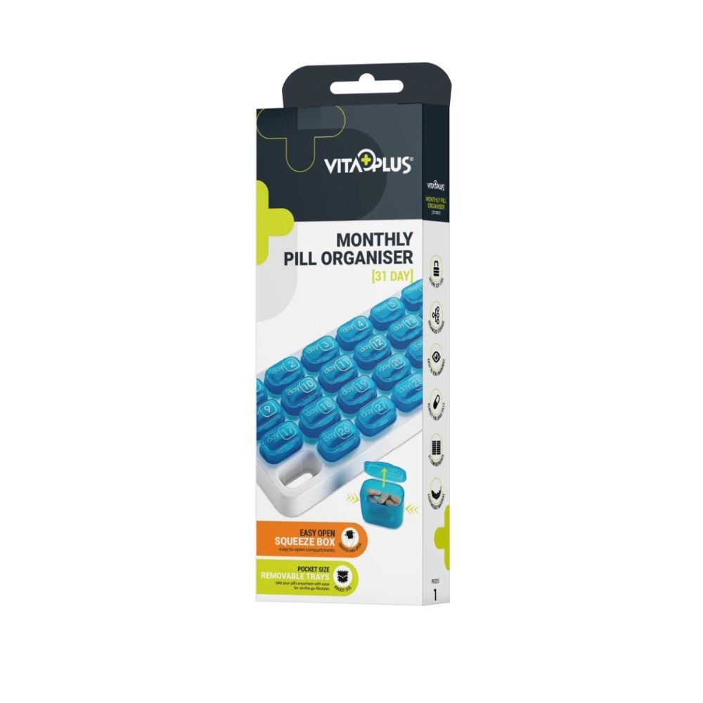 Vitaplus Monthly Pill Organiser 31 Day