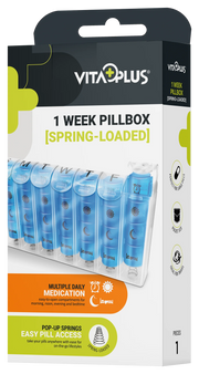Vitaplus 1 Week PillBox Spring Loaded