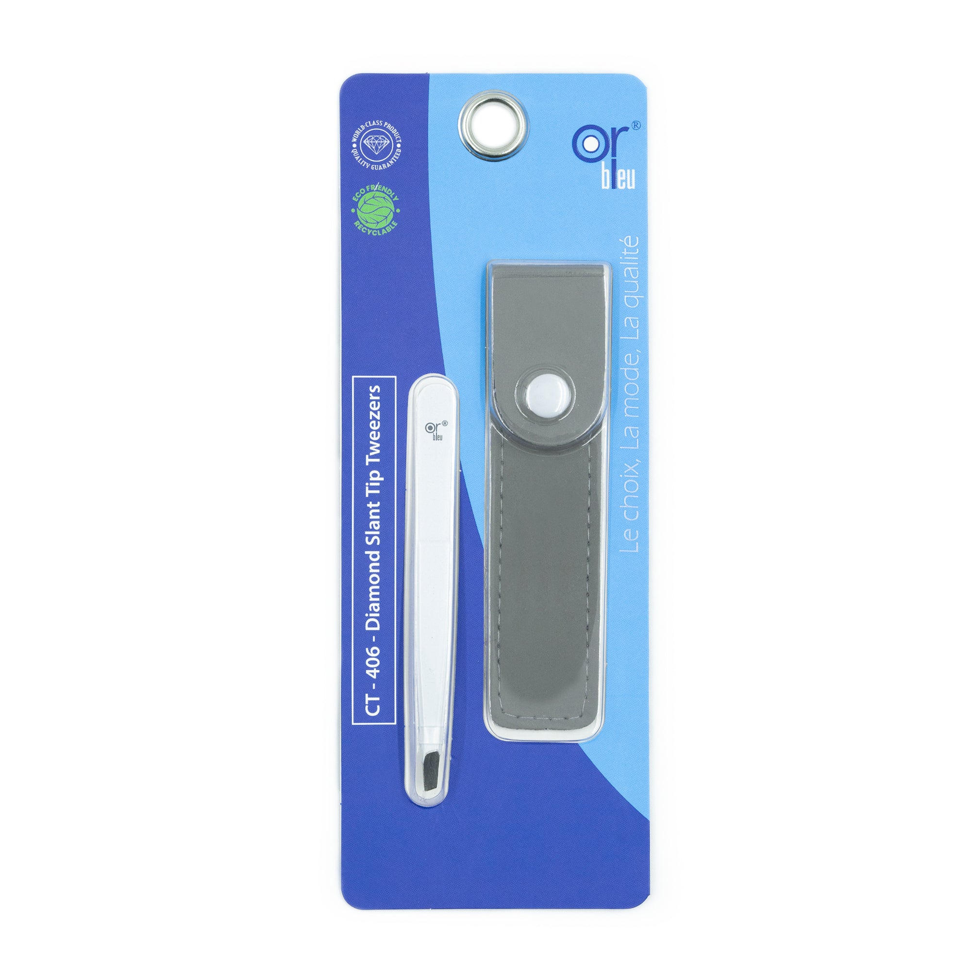 Orbleu Diamond Slant Tip Tweezer