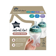 Natural Start Silicone Bottle 0m+X2 260ml
