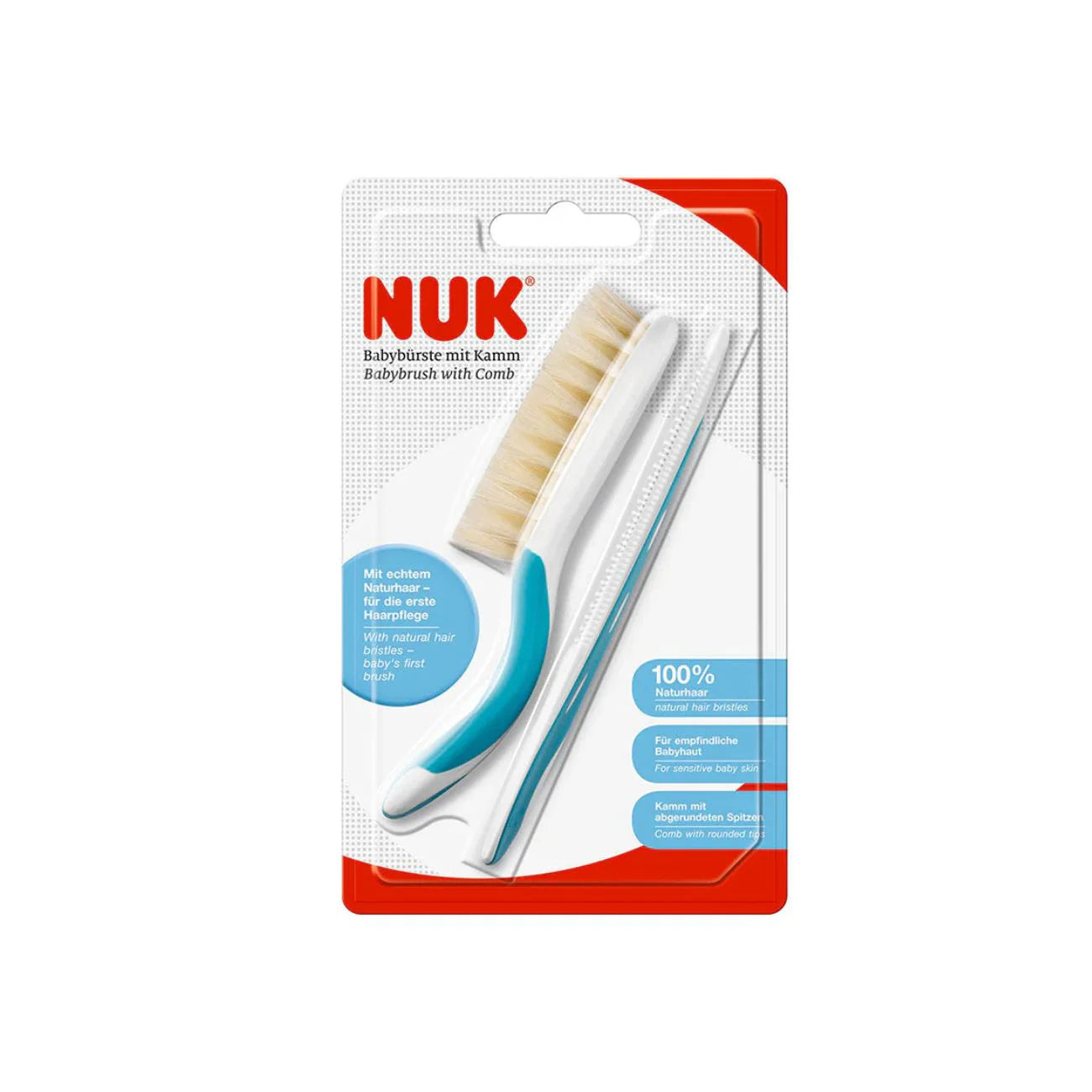 Nuk Brush & Comb Green