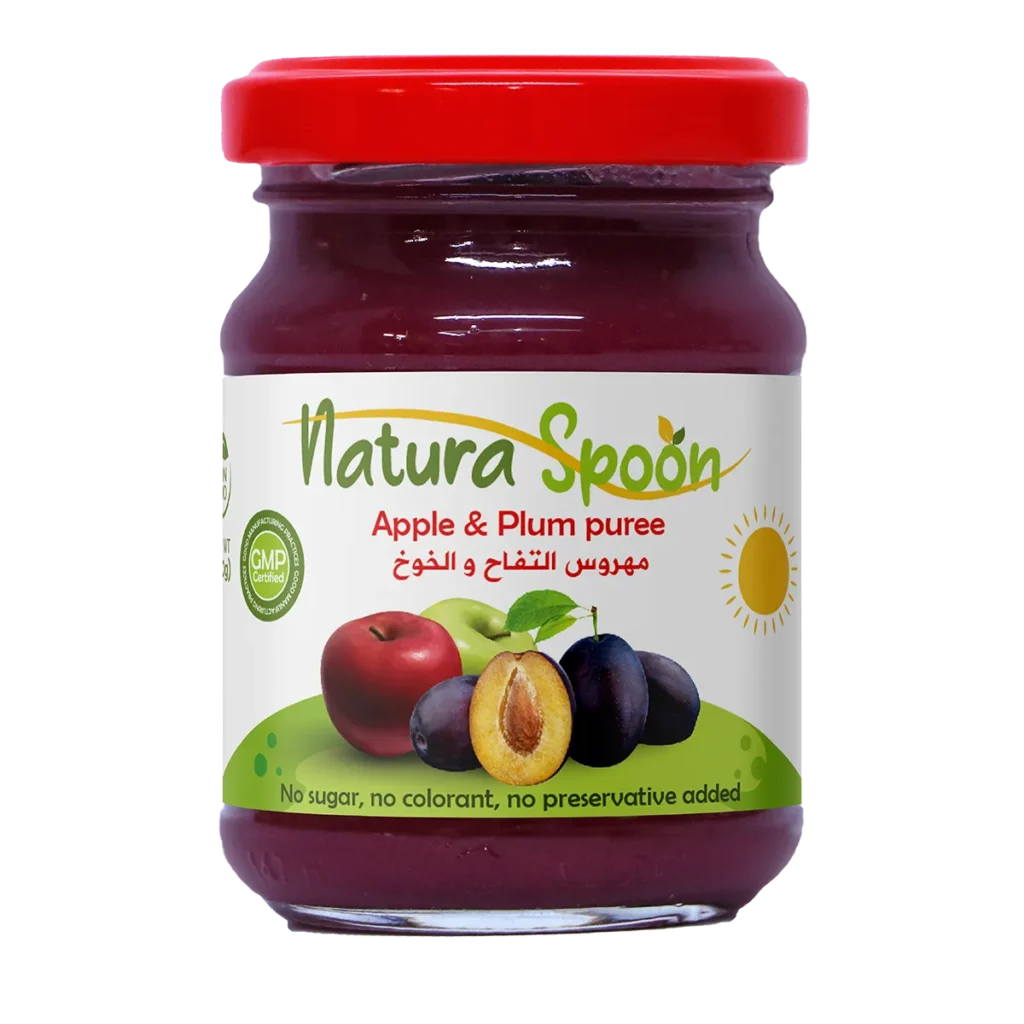 Natura Spoon Apple & Plum puree