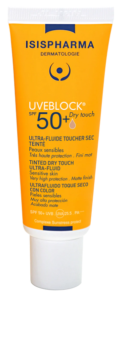 Isispharma UVEBLOCK SPF50+ Dry Touch Invisible Tinted Fluid - 40 ml