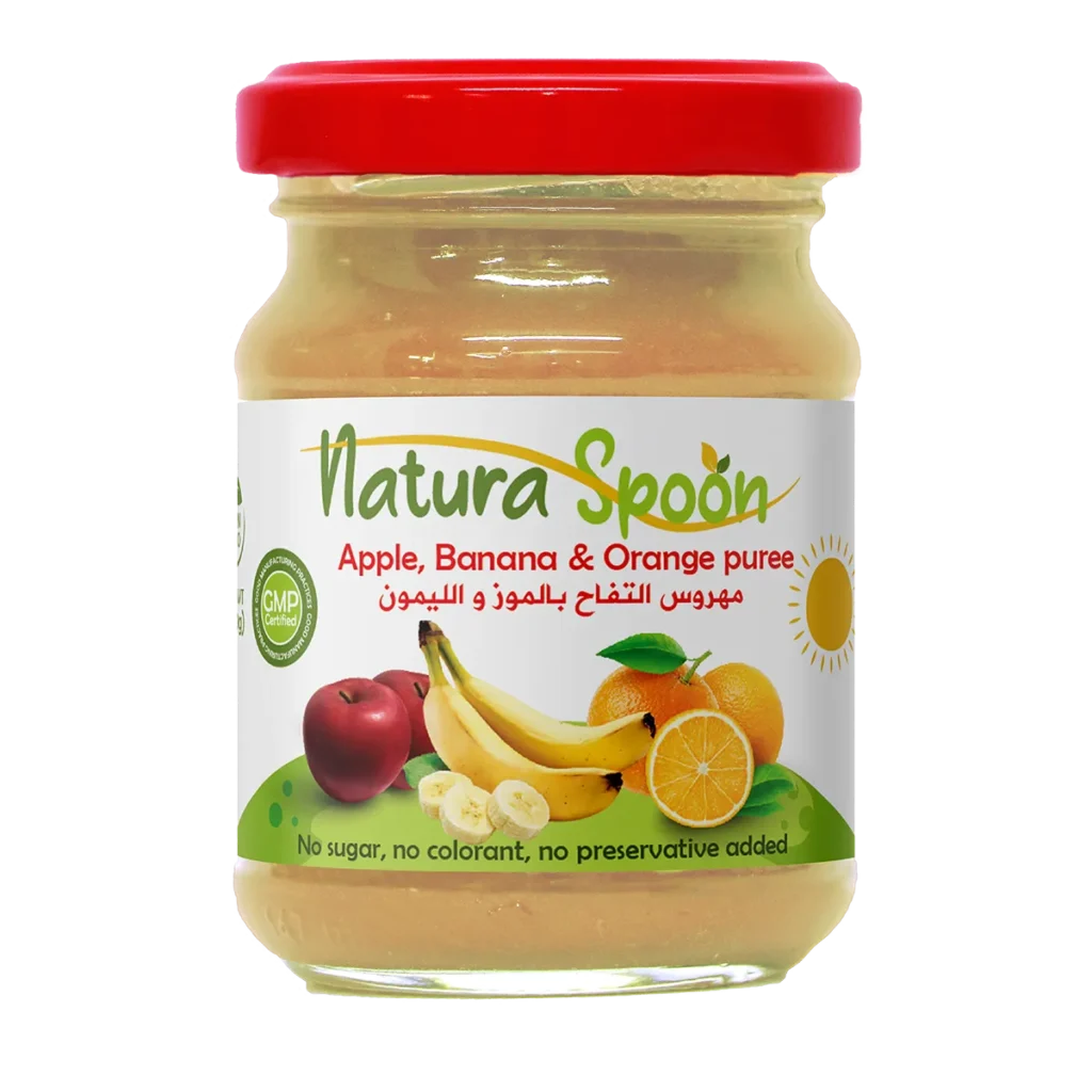 Natura Spoon Apple, Banana & Orange puree