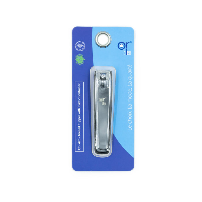 Orbleu Toenail Clippers with Plastic Container