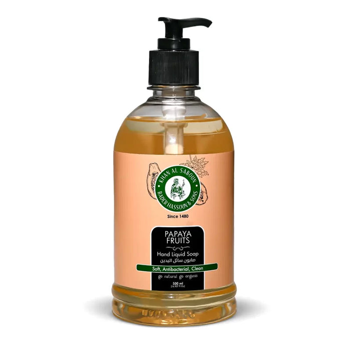 kHAN Al SABOUN  Papaya Fruits Liquid Soap – 500ml