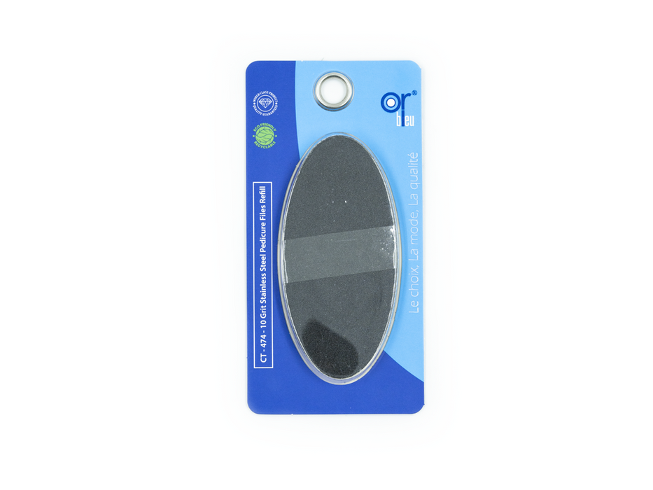 Orbleu 10 Grit Stainless Steel Pedicure Files Refill