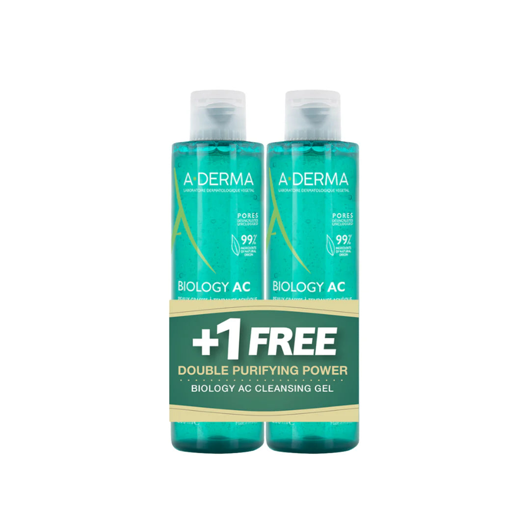A-Derma Biology AC Foaming Gel Buy 1 Get 1 FREE Bundle