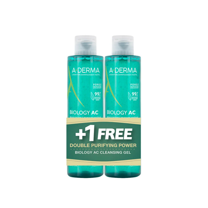 A-Derma Biology AC Foaming Gel Buy 1 Get 1 FREE Bundle