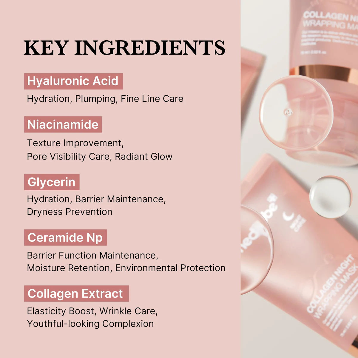 MEDICUBE - COLLAGEN NIGHT WRAPPING FACE MASK