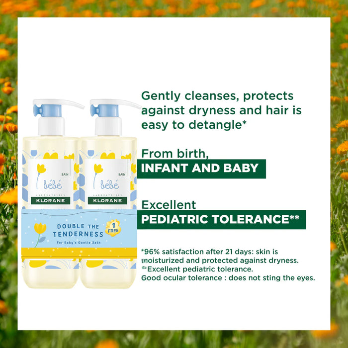 Klorane Baby Gentle Foaming Gel Buy 1 Get 1 FREE Bundle