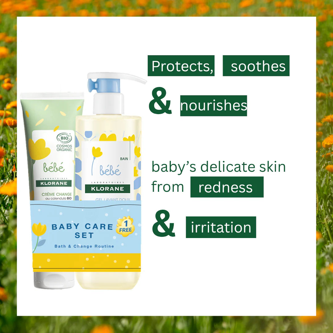 Klorane Buy Baby Certified Organic Change Cream Get A Free 500ml Gentle Foaming Gel Bundle