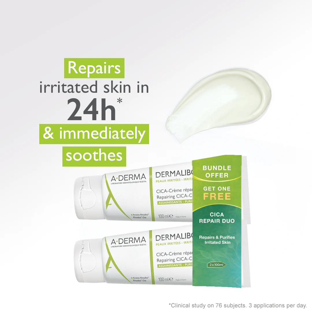 A-Derma Dermalibour Cica Purifying Repair Cream Buy 1 Get 1 FREE Bundle