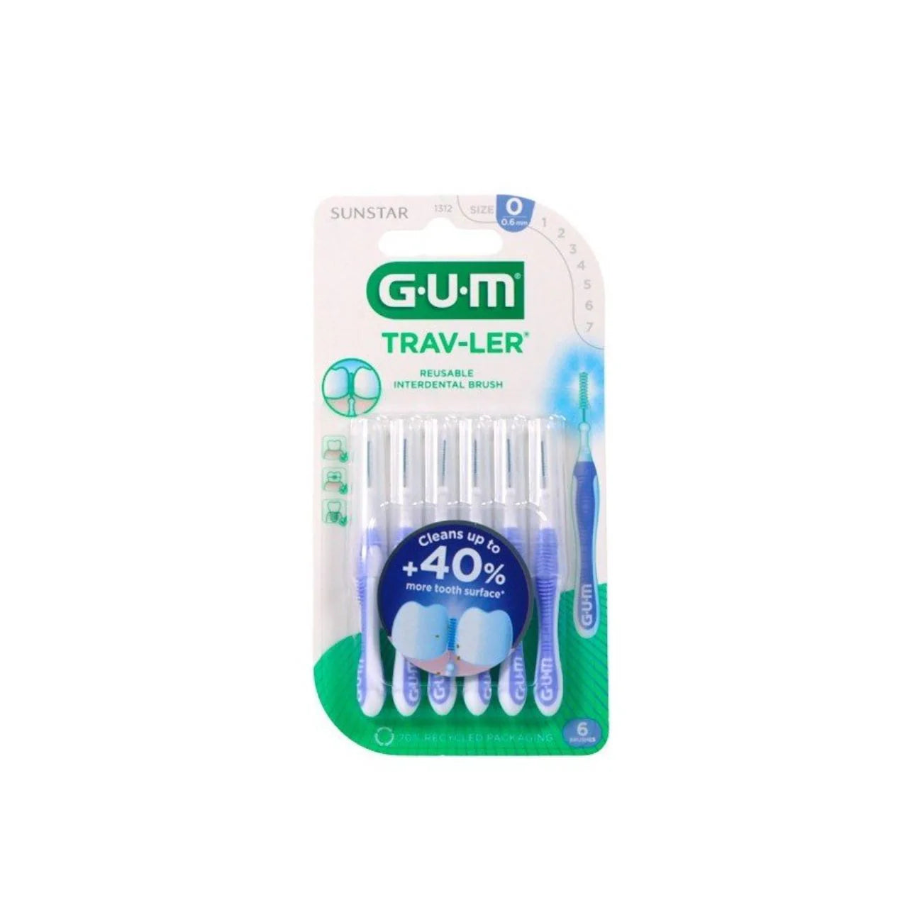 GUM Proxa Brush Trav-Ler 1312