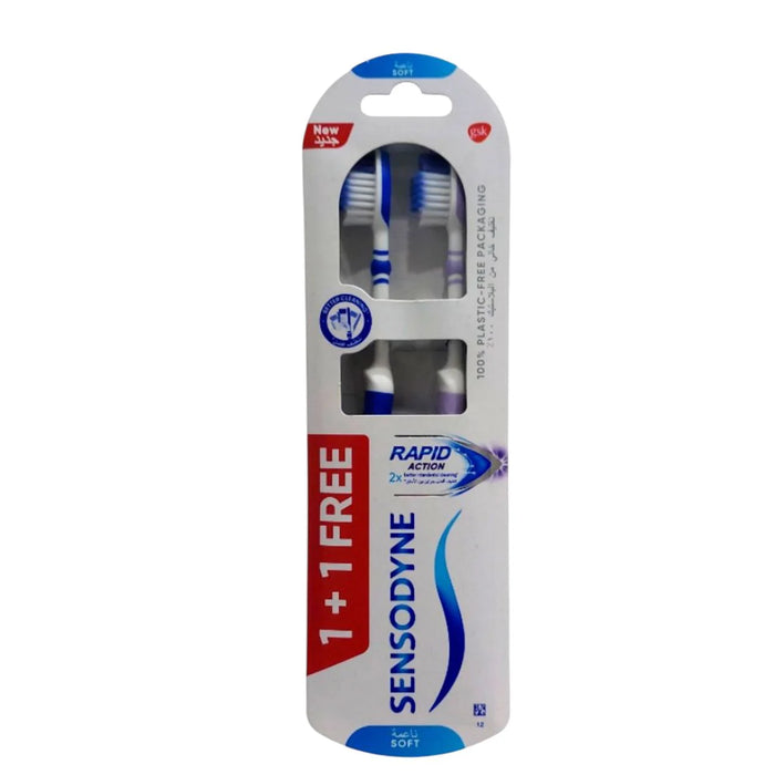 SENSODYNE Rapid Action Soft Toothbrush (1+1)
