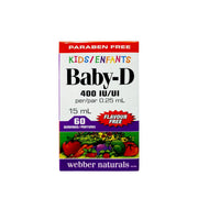 WEBBER NATURALS Daily Sunshine Vitamin Baby D 400iu/00.25ml