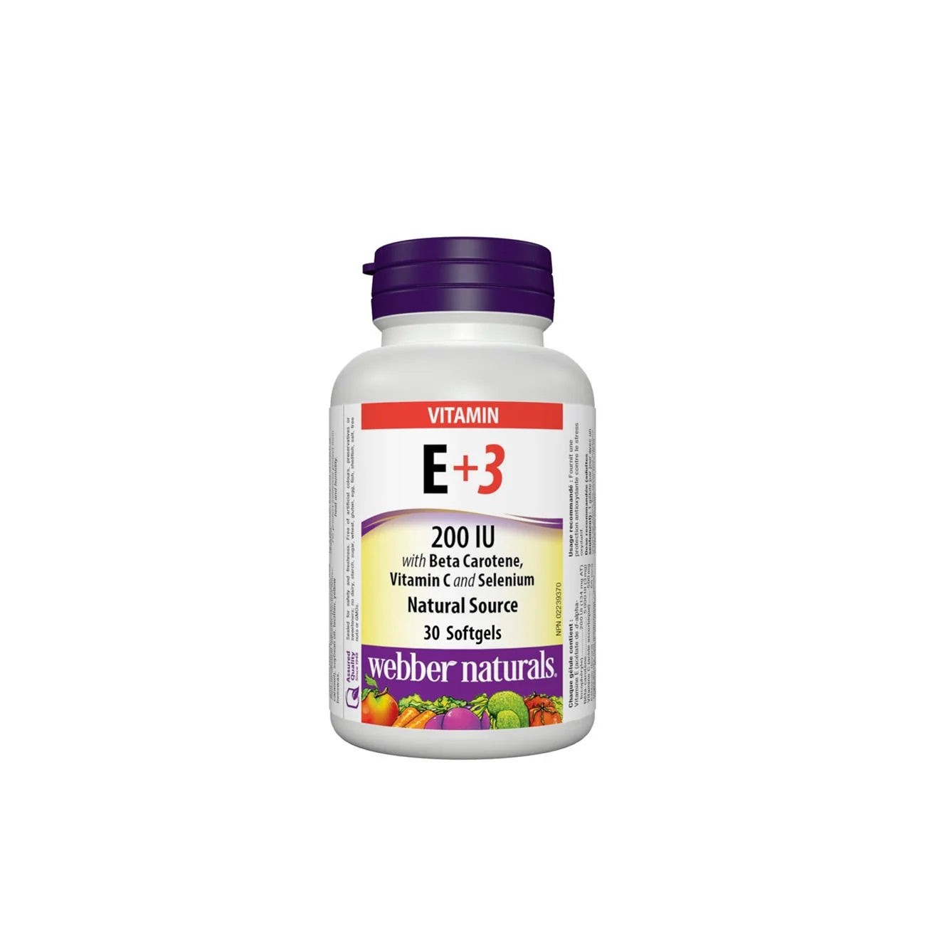 WEBBER NATURALS Vitamin E+3