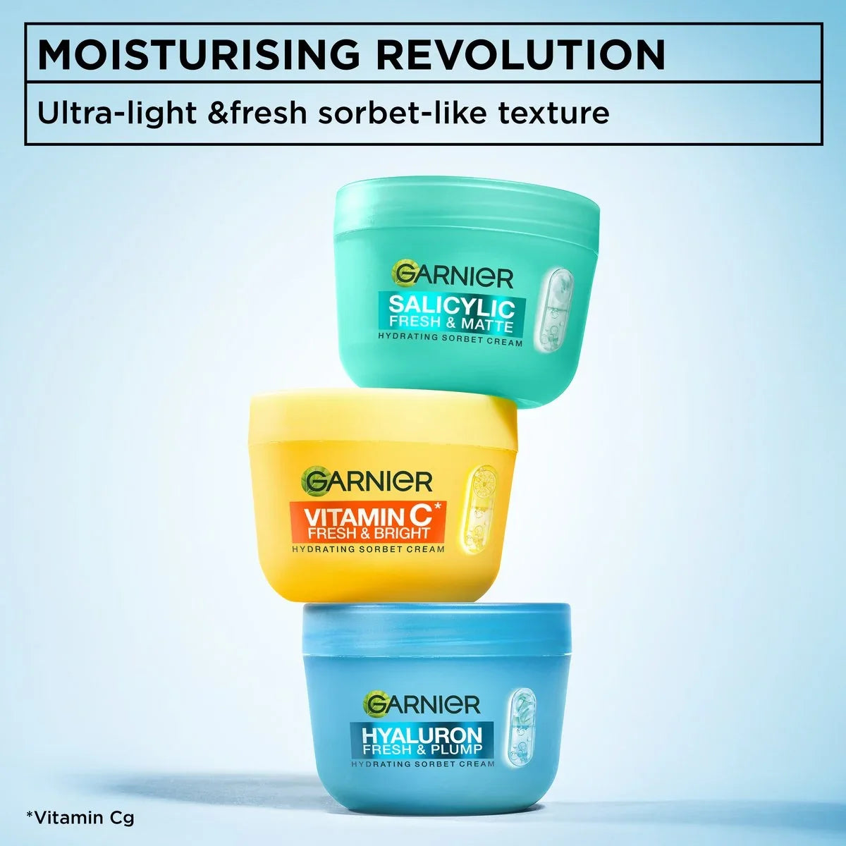 Garnier Hyaluron Fresh & Plump Cream - Hydration, 48H Oil Free - 4% [Hyaluronic Acid + Niacinamide] - Cruelty Free International & Vegan