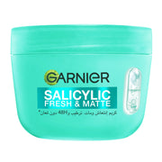 Garnier Salicylic Fresh & Matte Cream - Hydration, 48H Oil Free - 5% [Niacinamide + Salicylic Acid + Centella Asiatica] - Cruelty Free International & Vegan